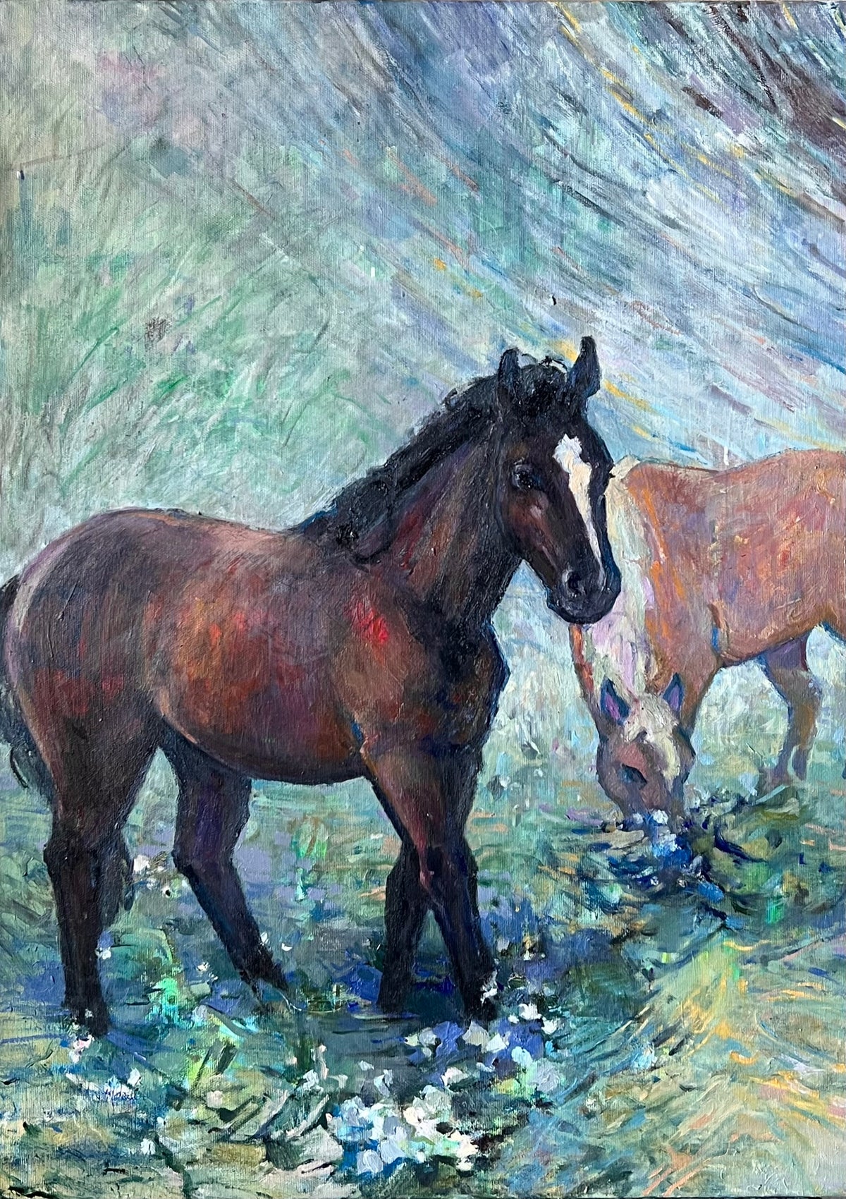 Horses <br> 50x70, 70x70, 50x70 cm
